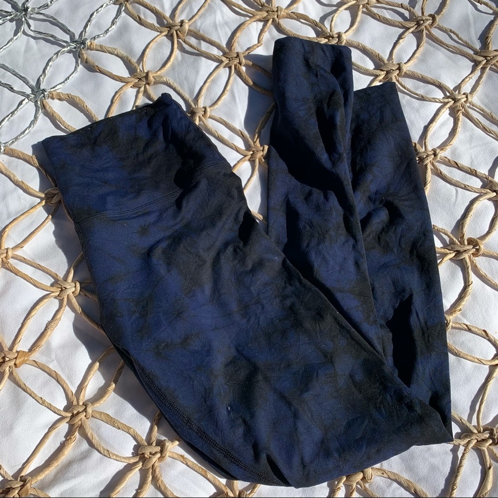 Pink Victoria Secret Black Blue Leggings Medium